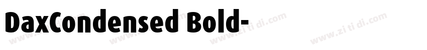 DaxCondensed Bold字体转换